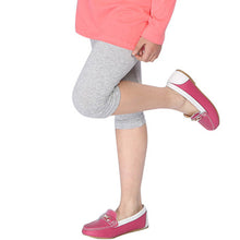 Candy Color Kids Baby Girls Cotton Leggings Pants Children Cropped Capris J4U66