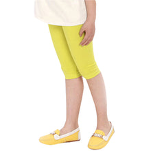 Candy Color Kids Baby Girls Cotton Leggings Pants Children Cropped Capris J4U66