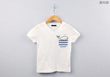 Children's Boy T-shirt Delicate Dolphin Pattern Cotton Short-sleeved T-shirts Outwear Kids Clothes J4U66