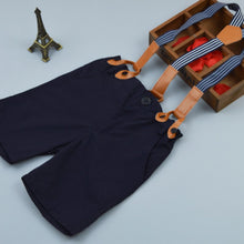 clothing sets baby sailor suits for boys kids pants top boys navy children clothes 0~5 years J4U66