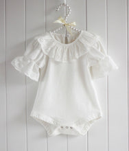 cotton baby girl rompers infant jumpsuit lace collar short sleeve girls clothingborn overall clothes J4U66