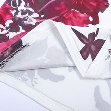 Dress Women Clothes Half Sleeve Printed One Shoulder Slim Elegant Club Party Dress J4U66