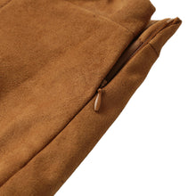 vintage skirts womens sexy rivet suede leather skirt tassel zipper elegant a line mini skirt faldas mujer J4U66