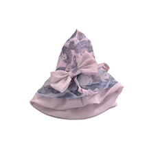 women hat print dual brim bowknot foldable beach hat holiday floppy cap women headwear J4U66