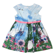girls princess tutu dress rabbit print one picee kids sleeveless dresses sundress J4U66