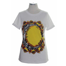 Fashion Women Casual T-shirt Sunflower Letter Printed Short Sleeve TopsWhite Tees roupas femininas J4U66