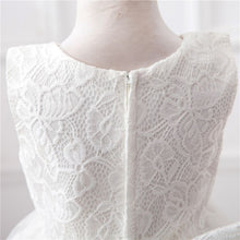 New Lace Vest Girl Dress Baby Girl Princess Dress 3-12 Age Chlidren Clothes Kids Party Costume Ball Gown White PY2 J4U66