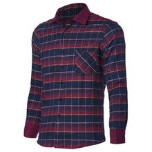 Men'S Plaid Shirts Luxury Slim Long Sleeve Formal Business Fashion Dress Warm Shirts Homme Tee Shirts J4U66