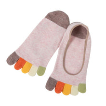 New Womens Socks Cotton Meias Five Finger Socks Casual Breathable Calcetines Toe Socks J4U66