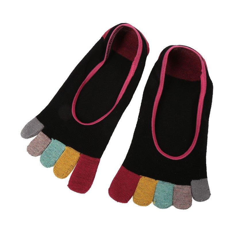 New Womens Socks Cotton Meias Five Finger Socks Casual Breathable Calcetines Toe Socks J4U66