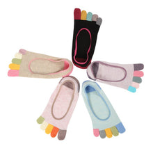New Womens Socks Cotton Meias Five Finger Socks Casual Breathable Calcetines Toe Socks J4U66