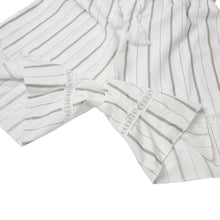 rompers women jumpsuits striped off shoulder tassel fringe short playsuit casual beachwear overalls white J4U66