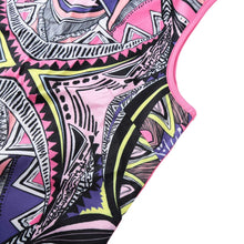 sexy women dress floral print o neck sleeveless boho dress back zipper party dress plus size beachwear vestidos J4U66