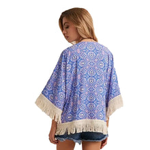 style tops women blouses printed shirts casual camisas femininas blusas vintage kimono cardigan plus size J4U66