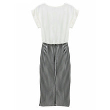 Style Women's Fashion Sexy Striped Dress Casual Long OL Formal Dresses J4U66