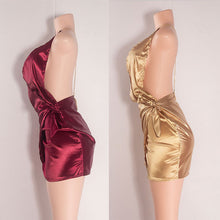 Woman Sleeveless Club Dress Short Sexy Dresses Bandage Deep V- Neck Dress J4U66