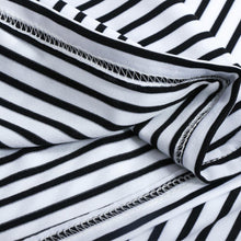 women dress striped short sleeve mini party dress white o neck casual loose dress beachwear vestidos J4U66