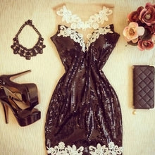 Women's Bodycon Casual Party Cocktail Lace Short Mini Dress S-XXL J4U66