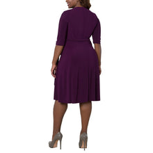 Women's Oversized Dress Long Sleeve Dress Cocktail Party Dress Plus Size J4U66