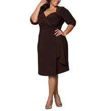 Women's Oversized Dress Long Sleeve Dress Cocktail Party Dress Plus Size J4U66