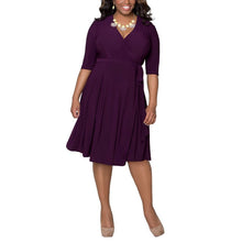 Women's Oversized Dress Long Sleeve Dress Cocktail Party Dress Plus Size J4U66