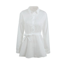 womens blouse ladies white elegant sexy v neck blouses long sleeve office shirt blusas femininas plus size J4U66