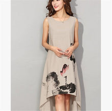 women novelty asymmetrical chiffon dresses,sleeveless irregular casual dress, girl flower print dress vestidos Y4 J4U66