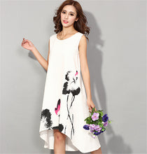 women novelty asymmetrical chiffon dresses,sleeveless irregular casual dress, girl flower print dress vestidos Y4 J4U66