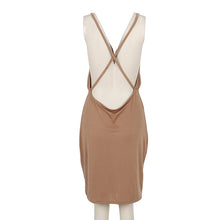 Super Sexy Backless Package Hip Bandage Dress Low-Cut Deep V-neck Tight Harness Nightclub Party Dress Bodycon J4U66