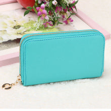 Top Women Korean Cute Bowknot Purse Solid Wearable Short Wallet Zipper PU Leather Handbag PurseWallets  J4U66