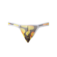 transparent mens sexy underwear duck print gay men underpant nylon brief sheer mesh u convex pouch elastic waist slip homme J4U66