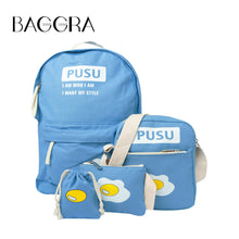 trendy casual canvas backpacks women school bags for teenage girls letter printing backpack shoulder bags mochila J4U66
