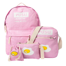 trendy casual canvas backpacks women school bags for teenage girls letter printing backpack shoulder bags mochila J4U66