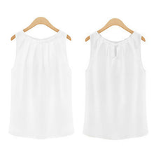 Tropical Women Blouses Roupas Femininas Sexy Fold Sleeveless Chiffon Plus Size Ladies Blouses Casual Tops Clothing M-XXL J4U66
