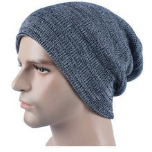 Unisex Fashion Beanies Hats for Women Men Warm Knitted Wool Cap Bonnet Femme J4U66