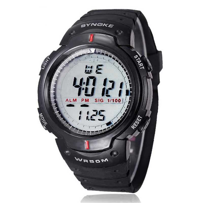 Waterproof Outdoor Sport Men Digital LED Quartz Alarm Date Wrist Watch  J4U66