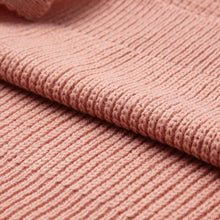 women knitted sweater ladies turtleneck long sleeve lace up sweater side split casual pink pullover jumper J4U66