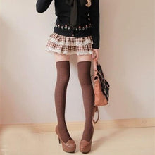 Fashion Women Socks Cotton Women Knit Over Knee Thigh Spiral Pattern High Boot Socks  J4U66