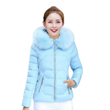 Jacket Coat Slim Thickening Down Parkas Cotton-padded Jacket Outerwear Clothes J4U66