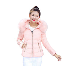 jacket coat women slim thickening down parkas cotton padded jacket outerwearclothes J4U66