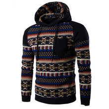 Jacket Men Cotton Retro Long Sleeve Hoodie Hooded Sweatshirt Tops Jacket Coat Outwear ClothingPlus Size J4U66