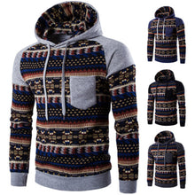 Jacket Men Cotton Retro Long Sleeve Hoodie Hooded Sweatshirt Tops Jacket Coat Outwear ClothingPlus Size J4U66