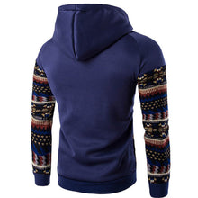 Jacket Men Cotton Retro Long Sleeve Hoodie Hooded Sweatshirt Tops Jacket Coat Outwear ClothingPlus Size J4U66
