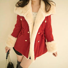 Warm Double-Breasted Wool Blend Jacket Woman Clothes Solid Long Slim Plus Size Women's Jackets And Coats J4U66