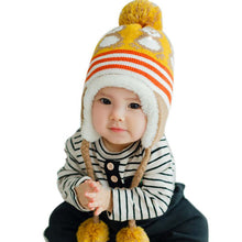 Warm Korean Version Cute Baby Hat Penguin born Colorful Baby Hats Hedging Caps J4U66