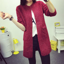 Women Sweaters Pullovers Shiny Crystal Beading O-neck Knitted Sweaters Women Elegant Casual Pullovers Warm Knitwear J4U66