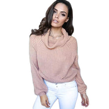 womens pullover tops short knitted sweater turtle neck vertical stripes raglan warm clothes casual roupas femininas J4U66