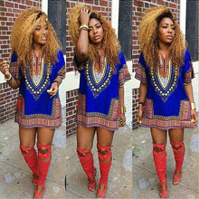 African Festival Dashiki Shirt Kaftan Boho Hippe Gypsy Festival Tops Party Dress LY3 J4U66