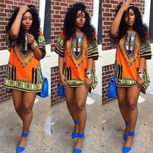 women african festival dashiki shirt kaftan boho hippe gypsy festival tops party dress J4U66