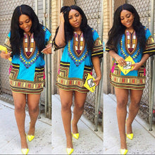 women african festival dashiki shirt kaftan boho hippe gypsy festival tops party dress J4U66